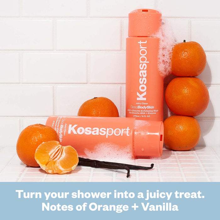 Kosas-Good Body Skin AHA + Enzyme Exfoliating Body Wash-Body-Kosasport_GoodBodySkin23_JuicyClean_PDP_06_Scent-The Detox Market |