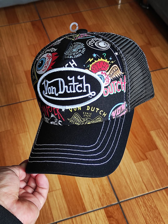 Gorra Con Dutch Jax Black Trucker Hat