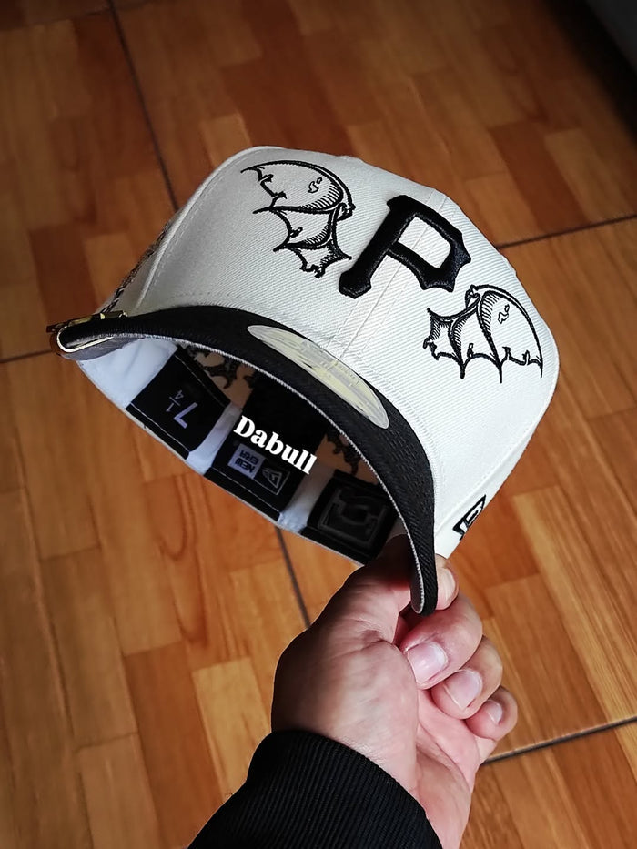 Gorra Pittsburgh Pirates MLB Team Wings 59FIFTY Fitted Beige Claro