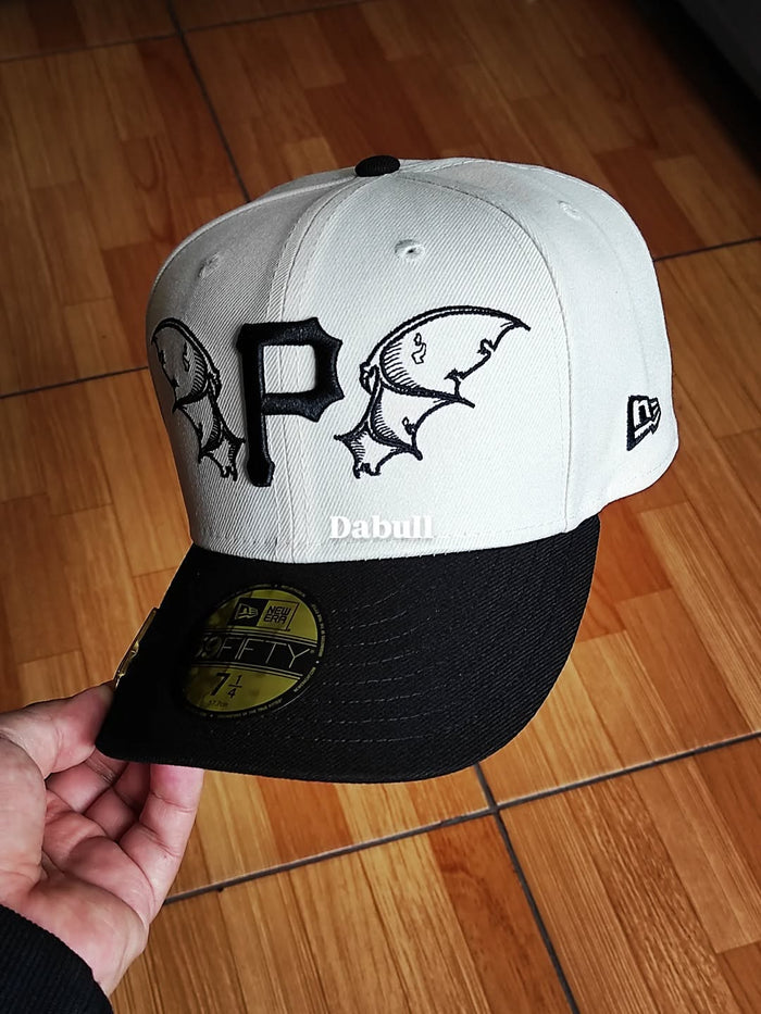 Gorra Pittsburgh Pirates MLB Team Wings 59FIFTY Fitted Beige Claro