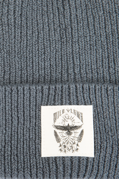 Gorro Greg Fibras Naturales Gris Azulado