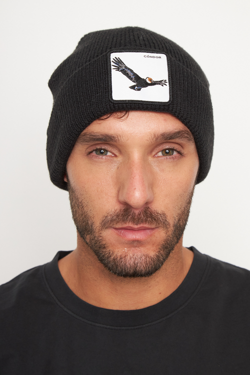 Gorro Huilo Con Causa Negro