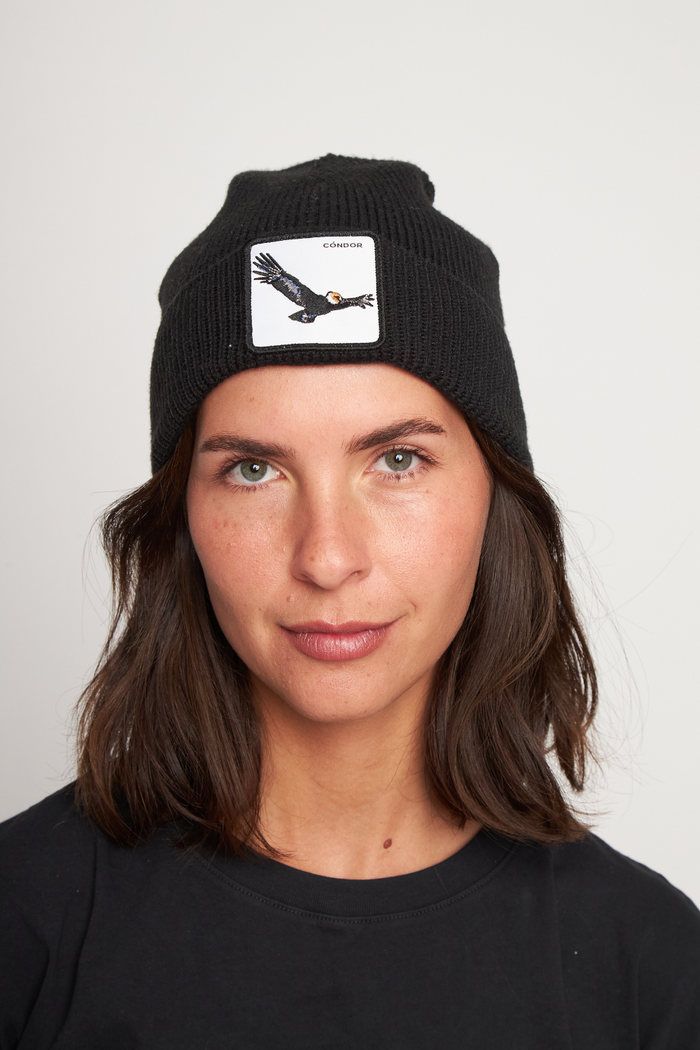 Gorro Huilo Con Causa Negro