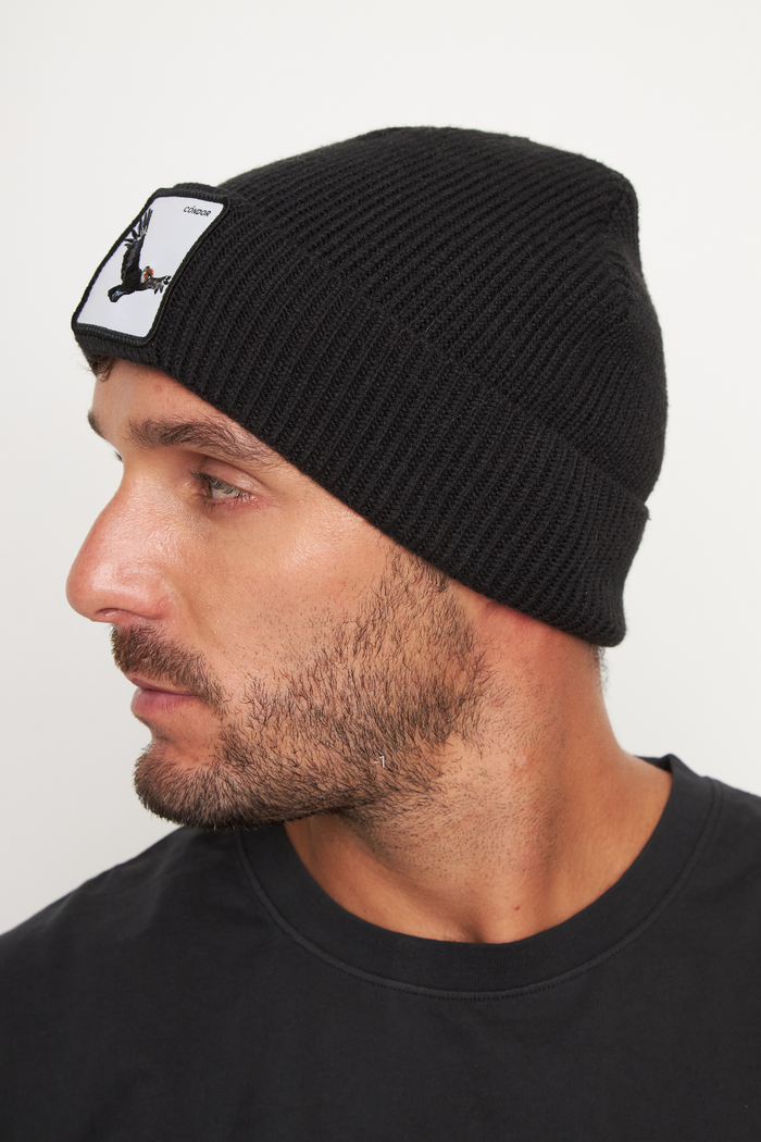 Gorro Huilo Con Causa Negro