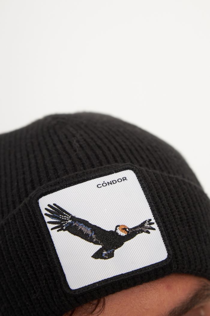 Gorro Huilo Con Causa Negro