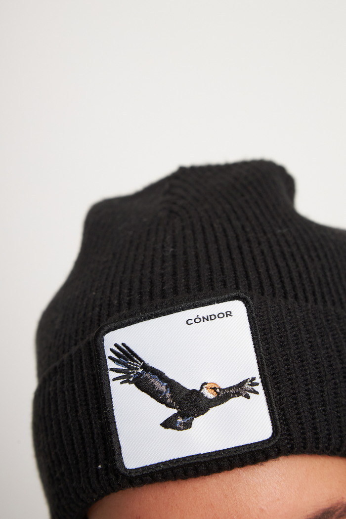 Gorro Huilo Con Causa Negro