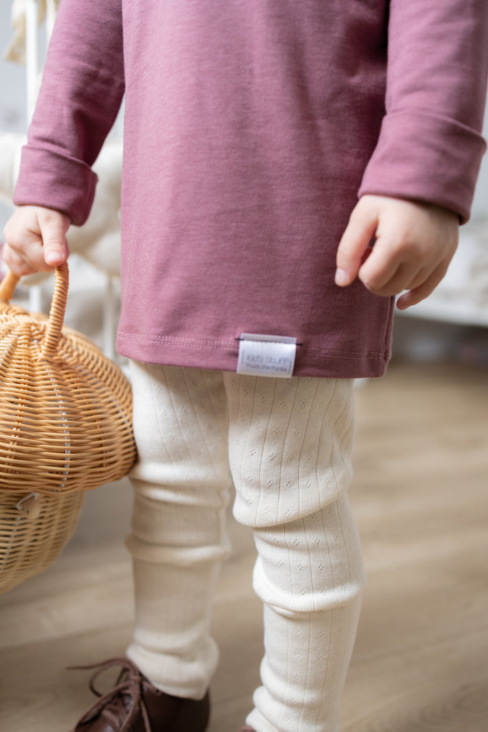 Grow With Me Leggings | Cream Pointelle Kid's Stuff [Trucs d'enfants]