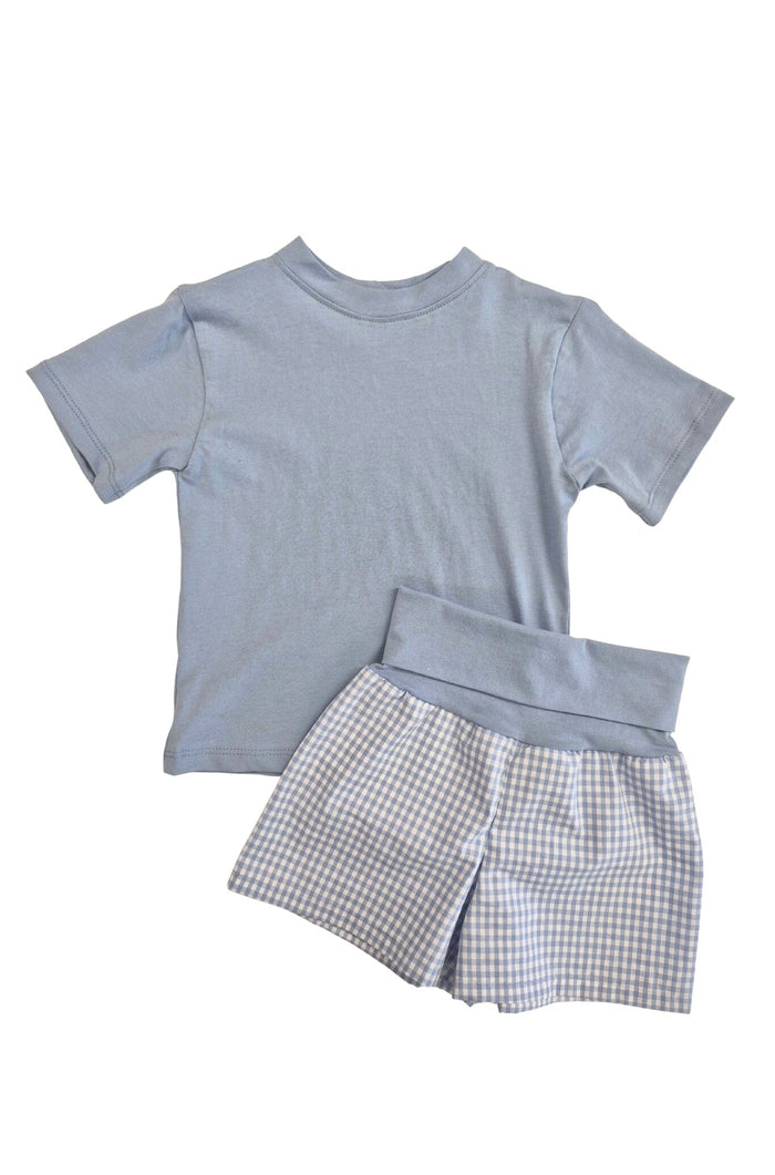 Grow With Me Wide Shorts | Vichy Blue Kid's Stuff [Trucs d'enfants]
