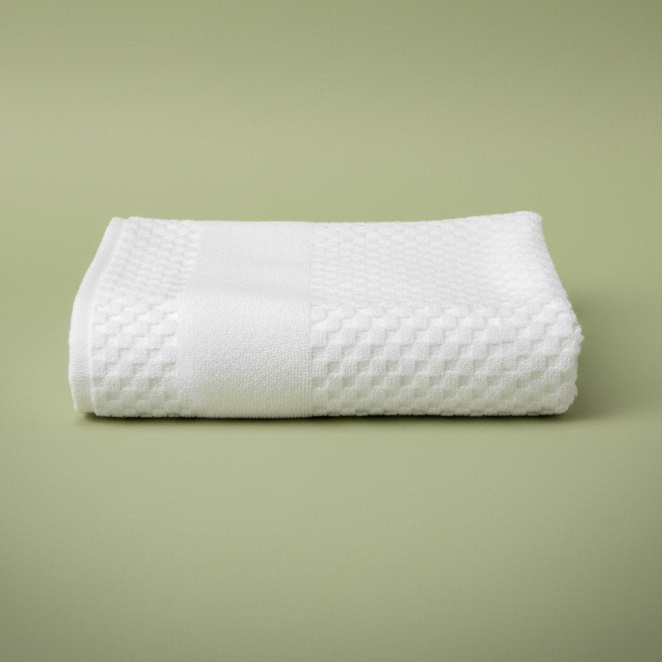 GTY Collection Zero Twist Premium Towels All over Checker Design - Rifz Textiles Inc