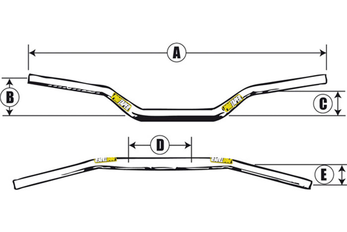 Guidon Motocross PROTAPER Contour Raptor Ø28,6mm