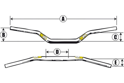 Guidon Motocross PROTAPER Contour Raptor Ø28,6mm