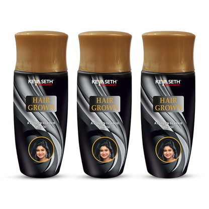 Hair Grown Oil with Bhringraj, - Reduce Hair Fall & Grows Hair for Strong, Thicker, Darker & Shiny Hair with Methi & Amla for Men & Women. - Keya Seth Aromatherapy