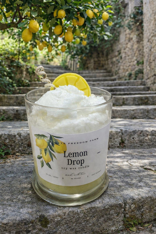 Handmade Lemon Drop Soy Wax Candle 🍋