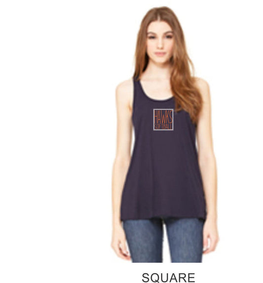 Hawks Softball Flowy Tank- 2 designs- Matte or Glitter
