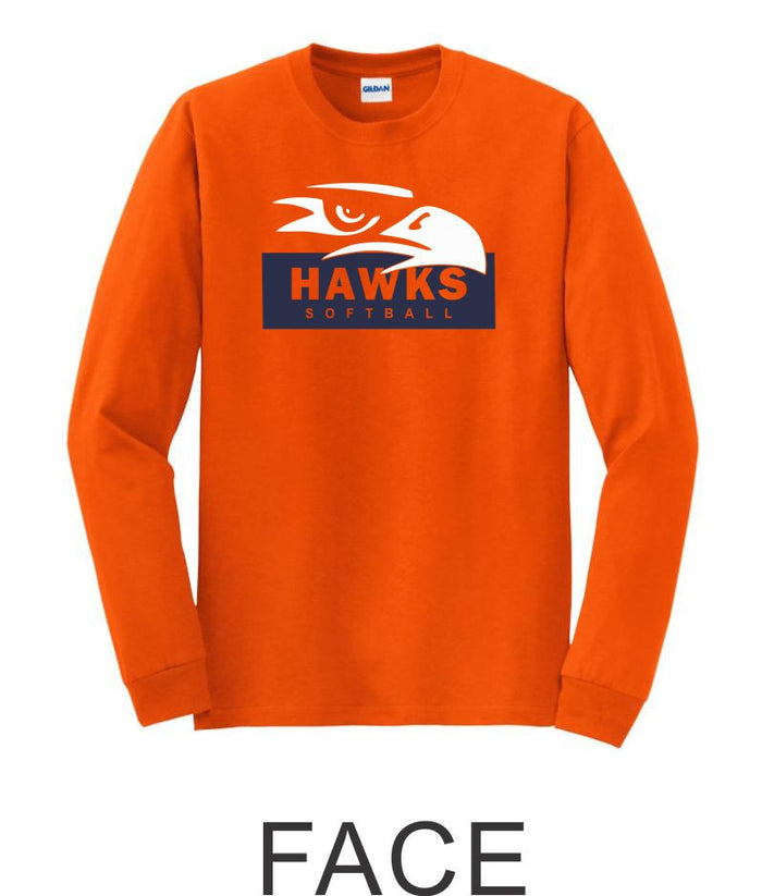 Hawks Softball Long Sleeve- 3 Designs