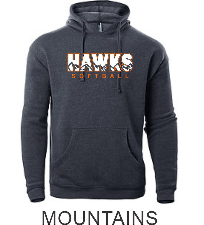 Hawks Softball Unisex Hoodie- 3 designs
