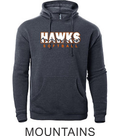 Hawks Softball Unisex Hoodie- 3 designs