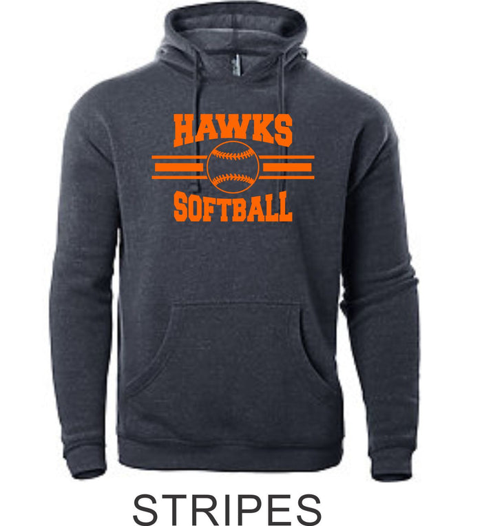 Hawks Softball Unisex Hoodie- 3 designs