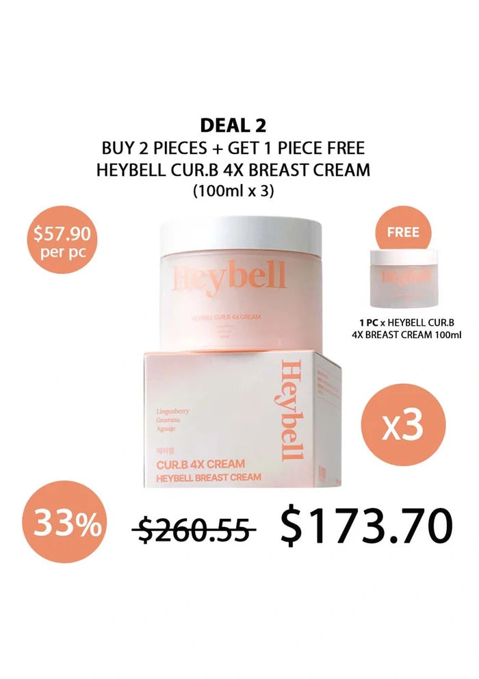 (BUY 2+1 FREE) HEYBELL CUR.B BREAST CREAM