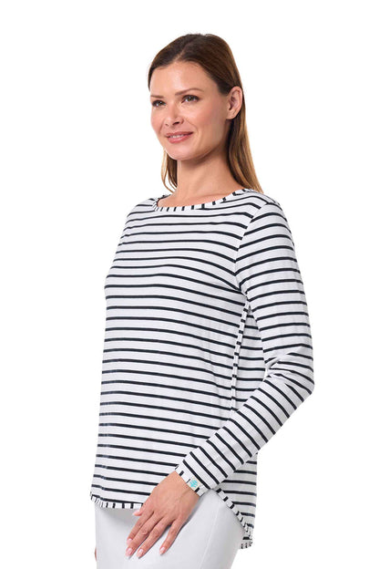 Color_White/Navy Stripe