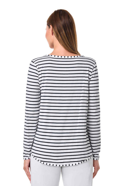 Color_White/Navy Stripe