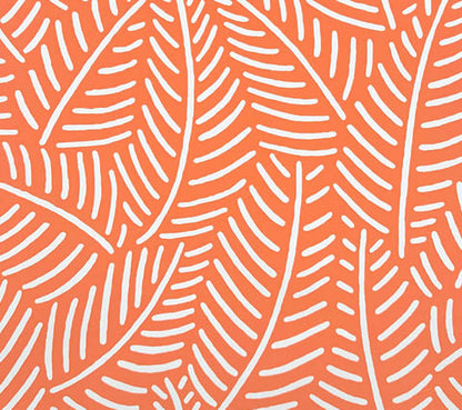 Home Couture Wallpaper: Sauvage Reverse - Custom Coral on White Matte Paper (FIVE YARD MINIMUM)