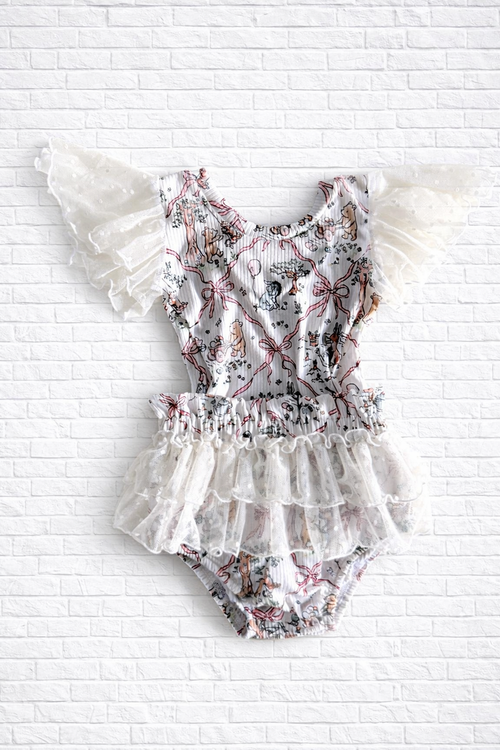 Honey Bear Ruffle Bloomies & Flutter Sleeve Leo