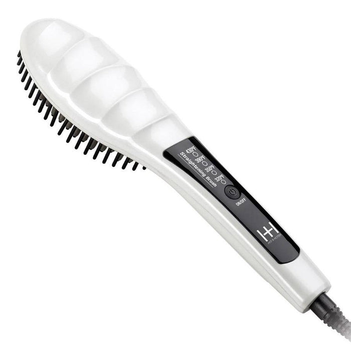 HOT and HOTTER Heated Straightening Brush - ikatehouse