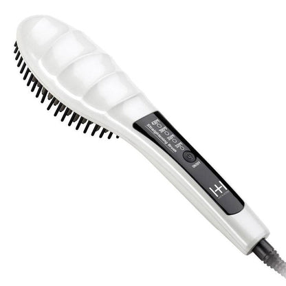 HOT and HOTTER Heated Straightening Brush - ikatehouse