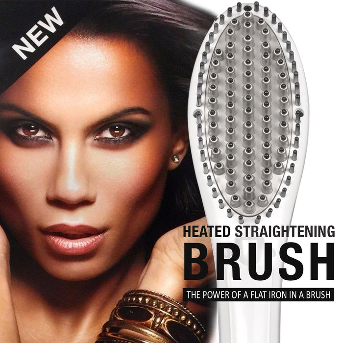 HOT and HOTTER Heated Straightening Brush - ikatehouse