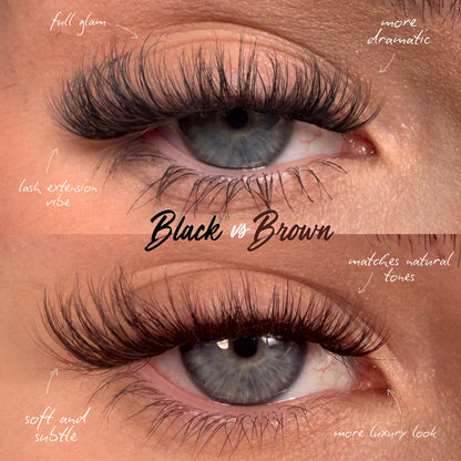 Hybrids in Cocoa Ganche Super Pre-Glued Lashes - Unicorn Cosmetics