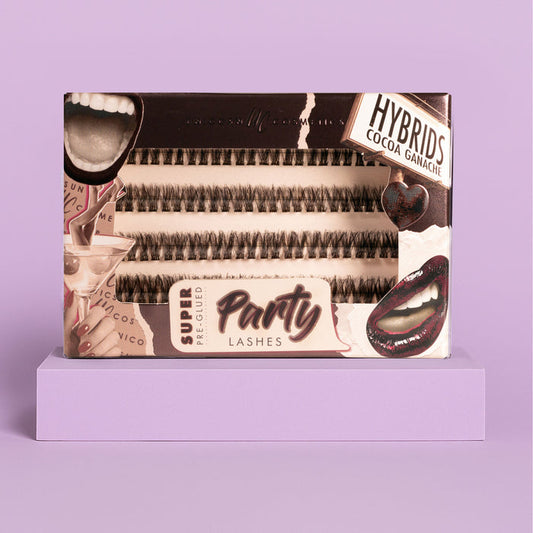 Hybrids in Cocoa Ganche Super Pre-Glued Lashes - Unicorn Cosmetics