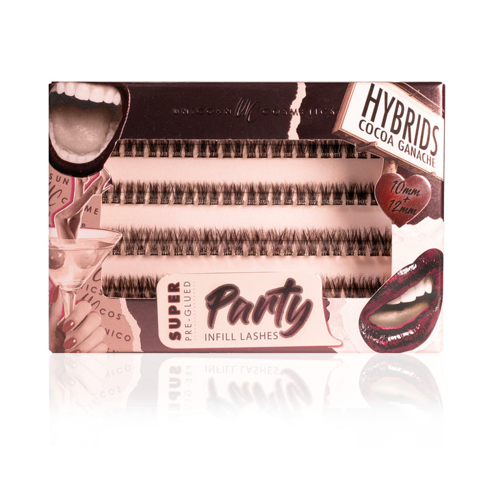 Hybrids in Cocoa Ganche Super Pre-Glued Lashes - Unicorn Cosmetics