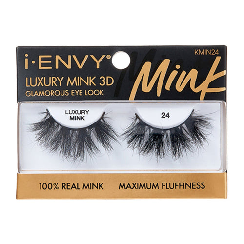 i Envy 100% Real Luxury Mink 3D Multi - Angle Curl Maximum Fluffiness Eyelashes 25mm - ikatehouse