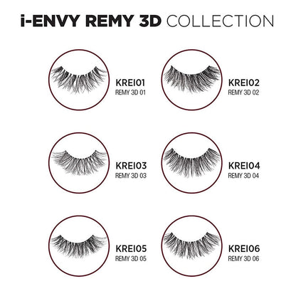 i ENVY Remy 3D Invisible Band 100% Human Hair Eyelashes - ikatehouse
