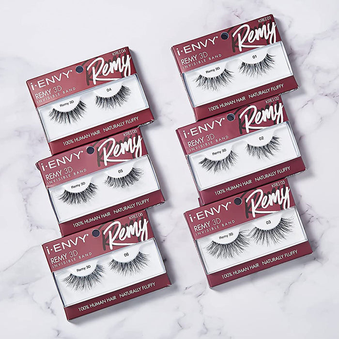 i ENVY Remy 3D Invisible Band 100% Human Hair Eyelashes - ikatehouse
