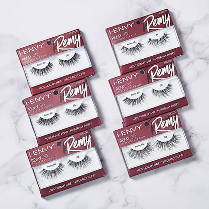 i ENVY Remy 3D Invisible Band 100% Human Hair Eyelashes - ikatehouse