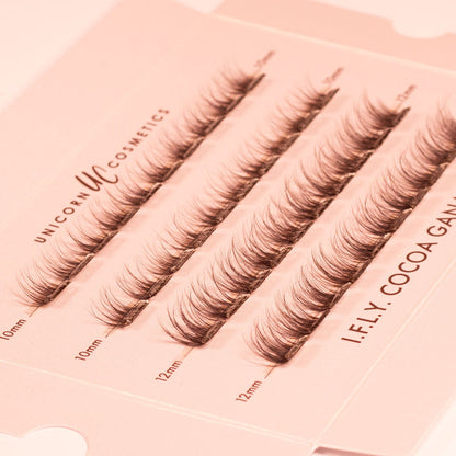 I.F.L.Y. in Cocoa Ganche Super Pre-Glued Lashes - Unicorn Cosmetics