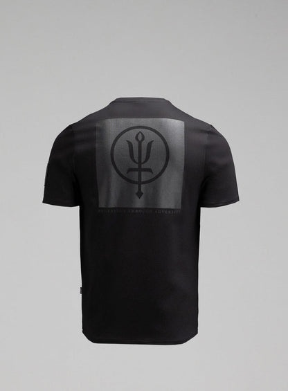Hem Cut Out Image of Insignia T-Shirt - Black Mark In Obsidian Black (GM)