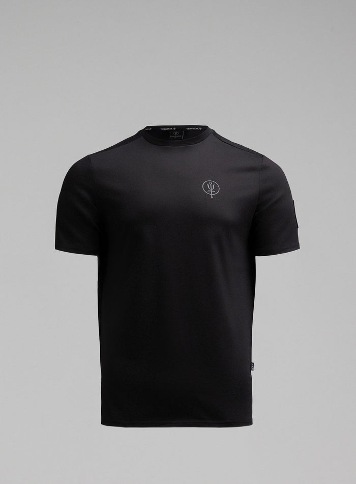 Hem Cut Out Image of Insignia T-Shirt - Black Mark In Obsidian Black (GM)