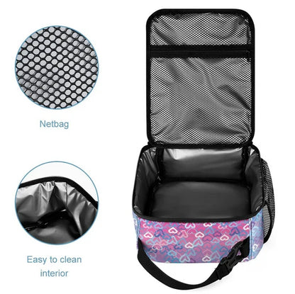 Insulated Lunch Box Ombre Hearts