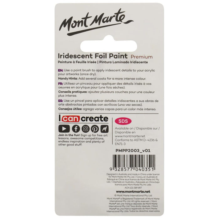 Iridescent Foil Paint Premium 20ml (0.68 US fl.oz)