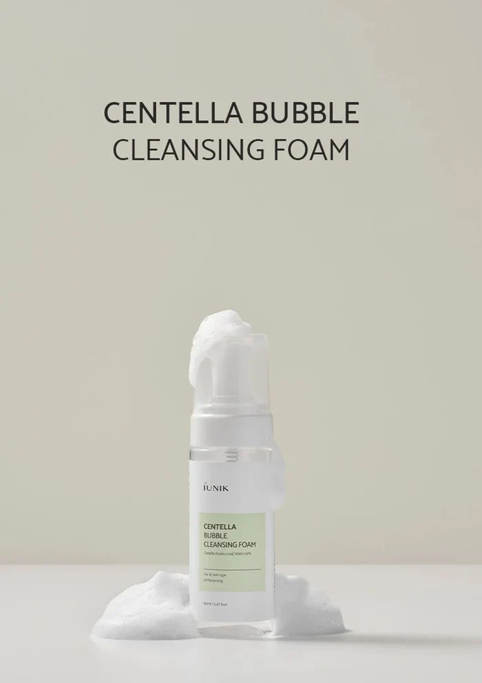 Sulwhasoo Centella Bubble Cleansing Foam bottle with text on a light gray background