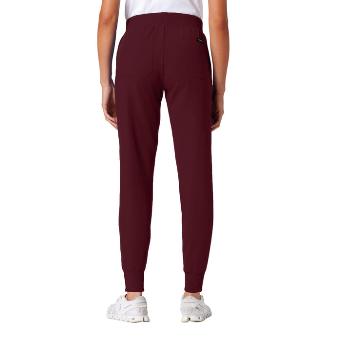 JAANUU Silex Knit - Waist Scrub Jogger Burgundy - Get Scrubbed