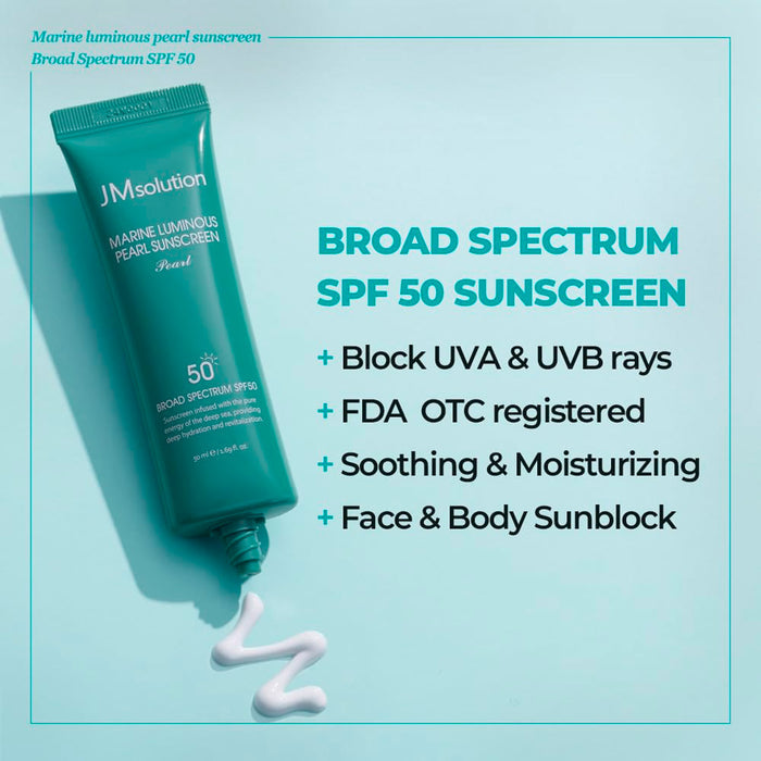 JM Solution Marine Luminous Pearl Sunscreen SPF 50+ 1.69oz/ 50ml