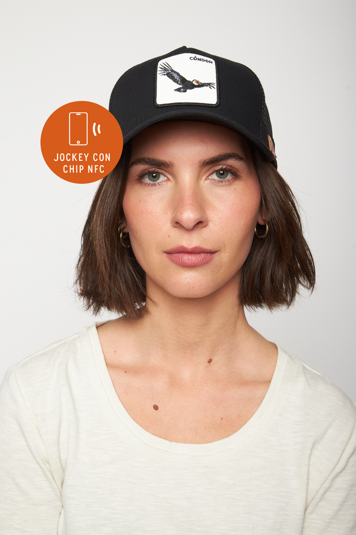 Jockey Cóndor Con Causa Negro CHIP NFC