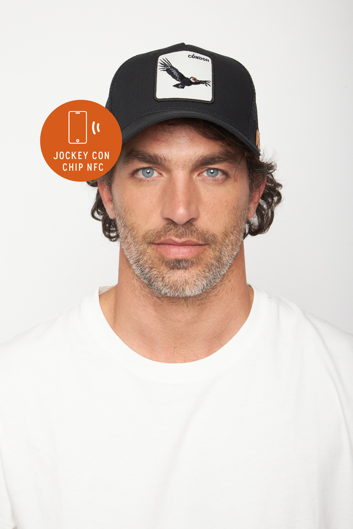 Jockey Cóndor Con Causa Negro CHIP NFC