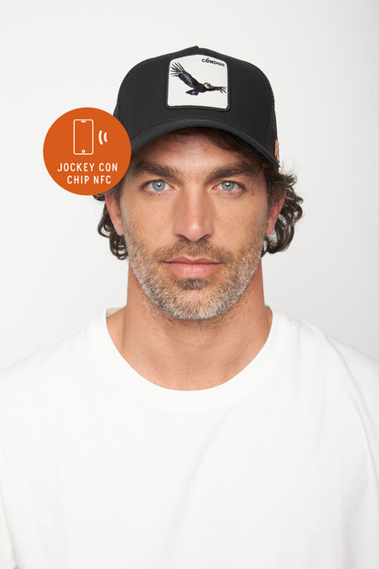Jockey Cóndor Con Causa Negro CHIP NFC