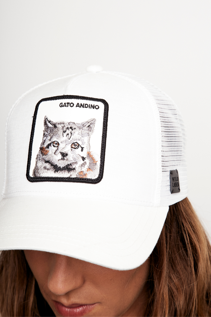Jockey Gato Andino Con Causa Blanco Lino