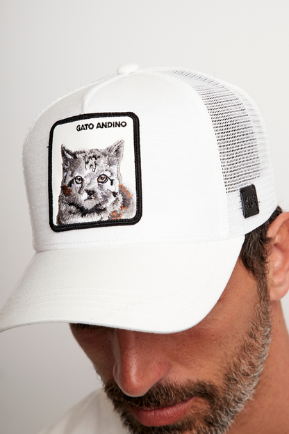 Jockey Gato Andino Con Causa Blanco Lino